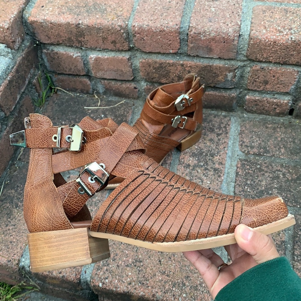 Jeffrey Campbell Stinson cutout  ankle boots - Picture 8 of 13